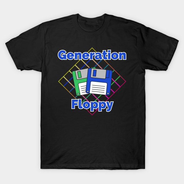 Generation Floppy T-Shirt by Kenny The Bartender's Tee Emporium